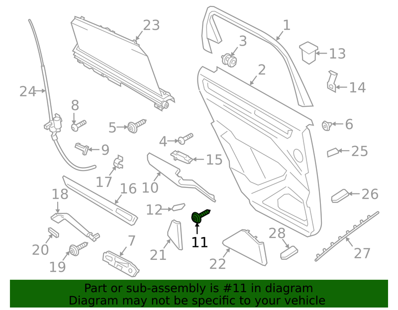 Genuine Porsche parts diagram