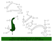 Genuine Porsche parts diagram