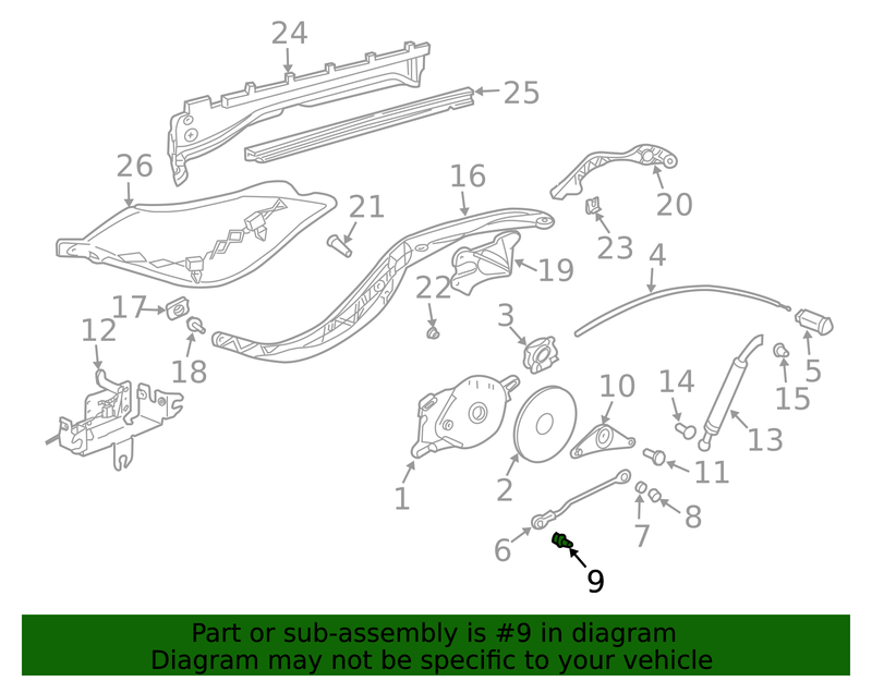Genuine Porsche parts diagram