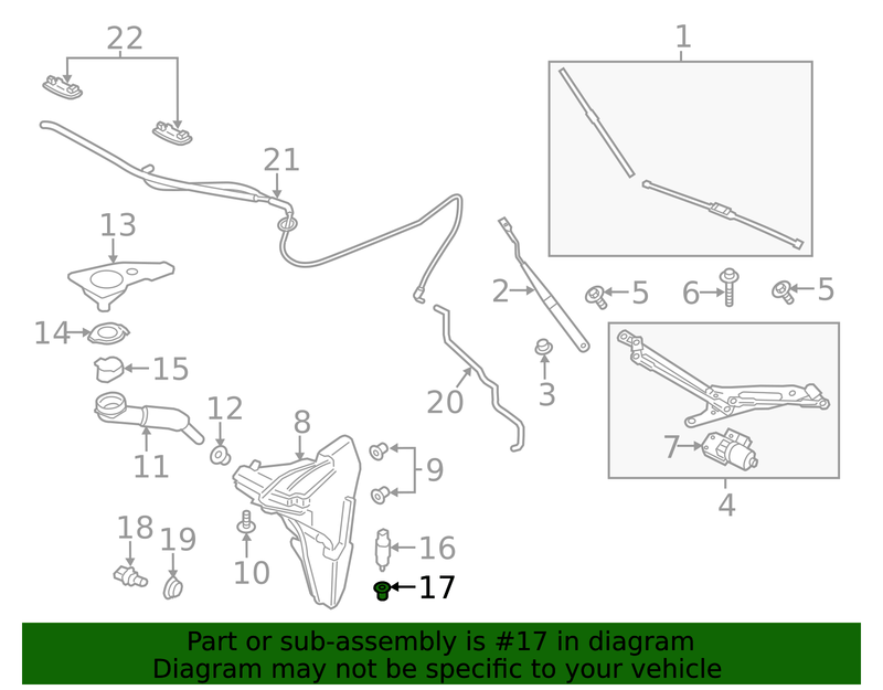 Genuine Porsche parts diagram