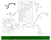 Genuine Porsche parts diagram