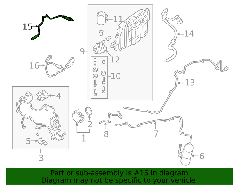 Genuine Porsche parts diagram