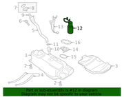 Genuine Porsche parts diagram