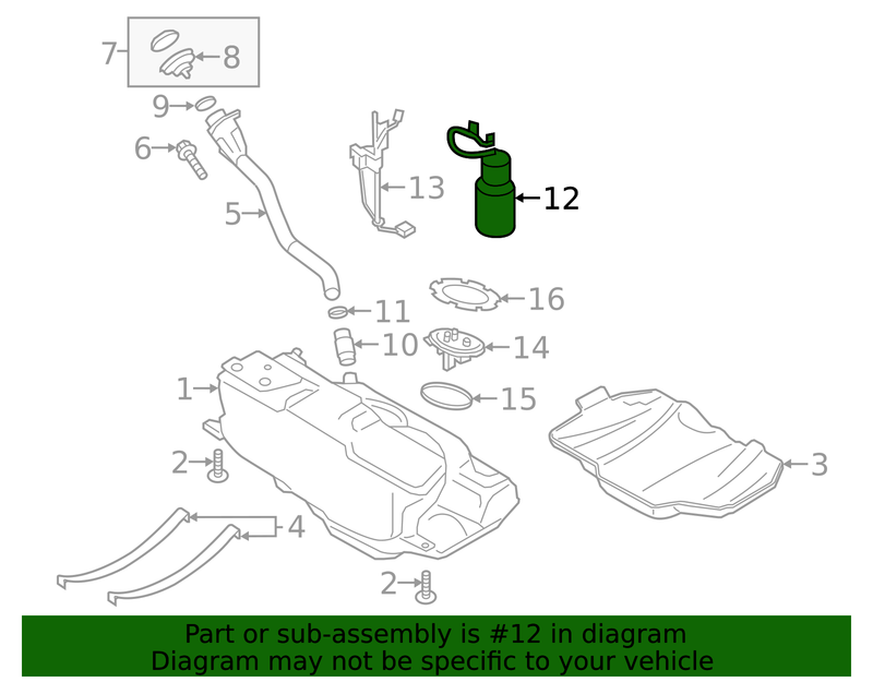 Genuine Porsche parts diagram