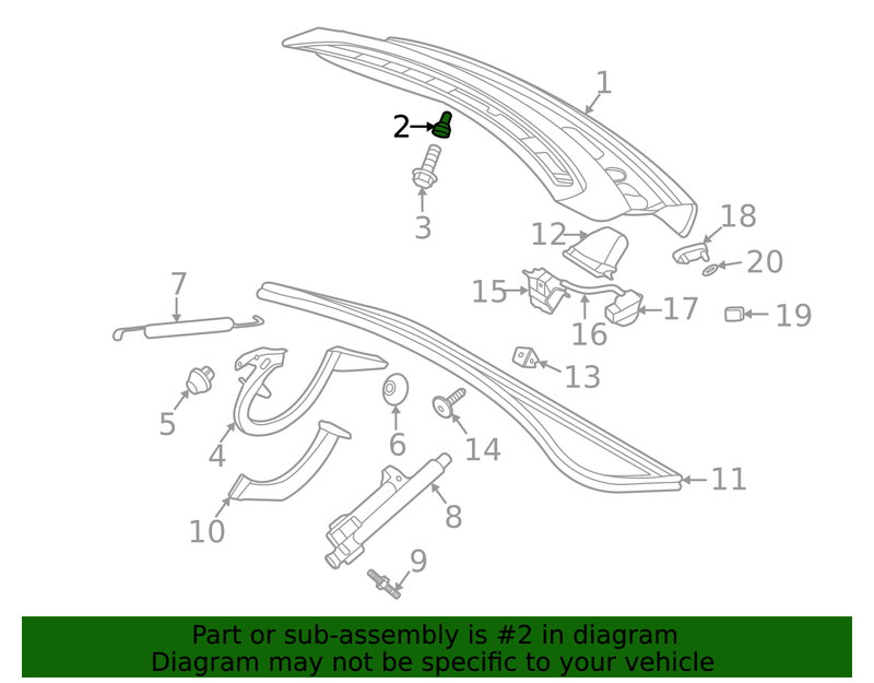 Part can be found as reference #2 in illustration