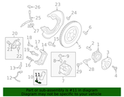 Genuine Porsche parts diagram