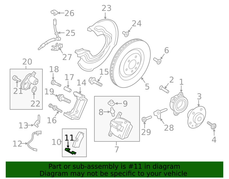 Genuine Porsche parts diagram