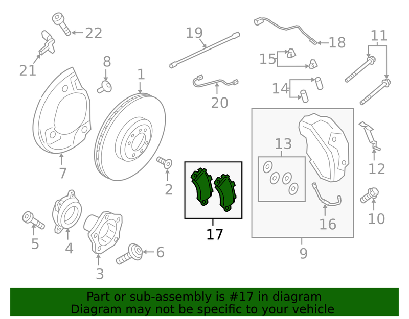 Genuine Porsche parts diagram