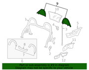 Genuine Porsche parts diagram