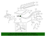 Genuine Porsche parts diagram
