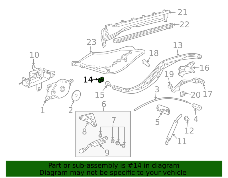 Genuine Porsche parts diagram