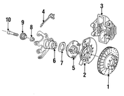 Genuine Porsche parts diagram