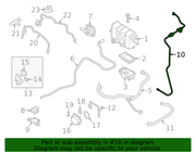 Genuine Porsche parts diagram