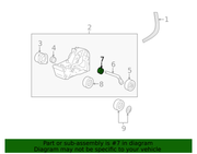 Genuine Porsche parts diagram