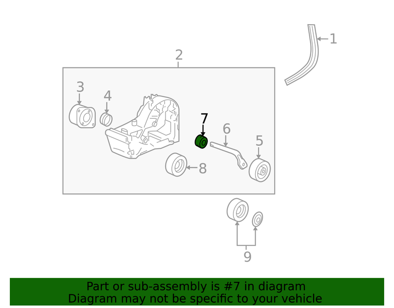Genuine Porsche parts diagram