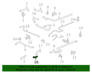 Genuine Porsche parts diagram