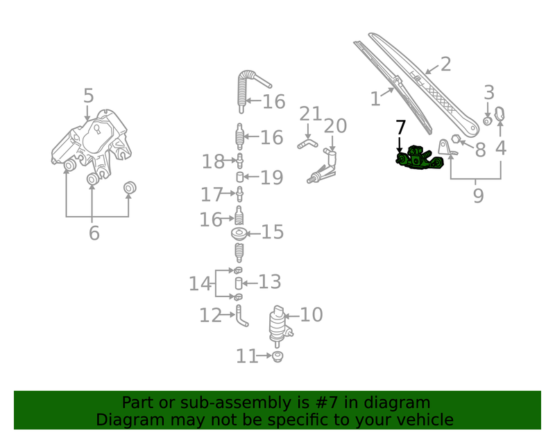 Genuine Porsche parts diagram