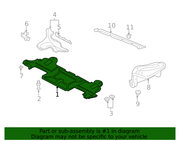 Genuine Porsche parts diagram