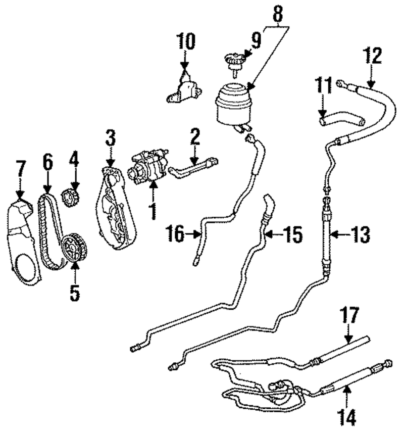 Genuine Porsche parts diagram