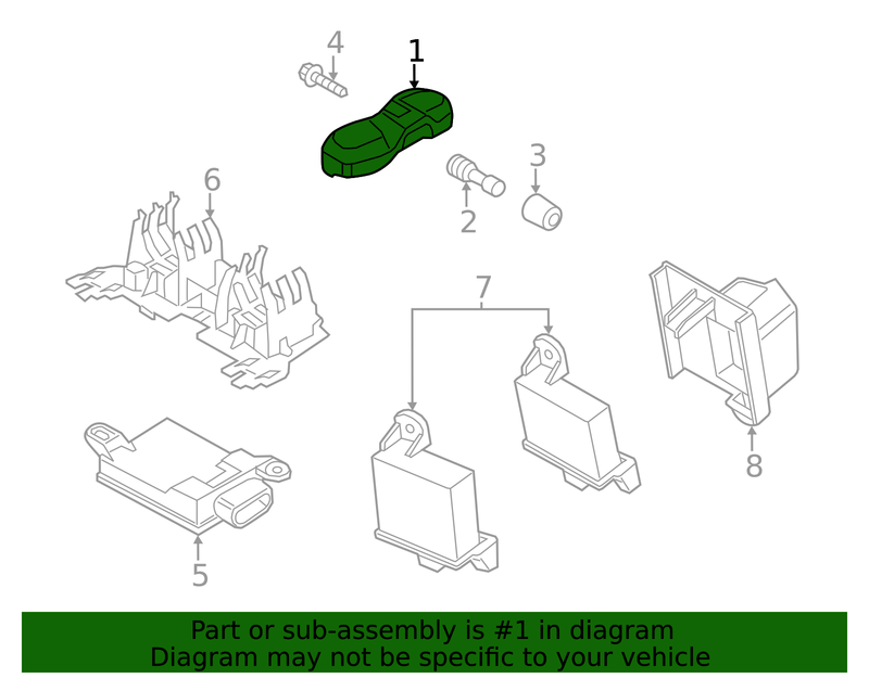 Genuine Porsche parts diagram