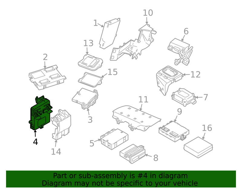 Genuine Porsche parts diagram