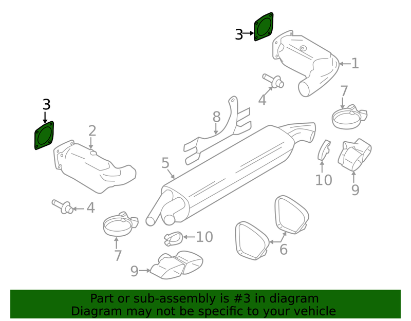 Genuine Porsche parts diagram