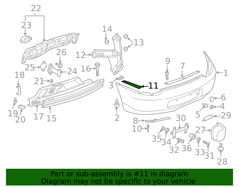 Part can be found as reference #11 in illustration