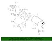 Genuine Porsche parts diagram