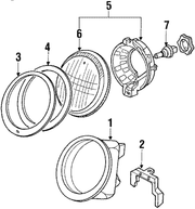 Genuine Porsche parts diagram
