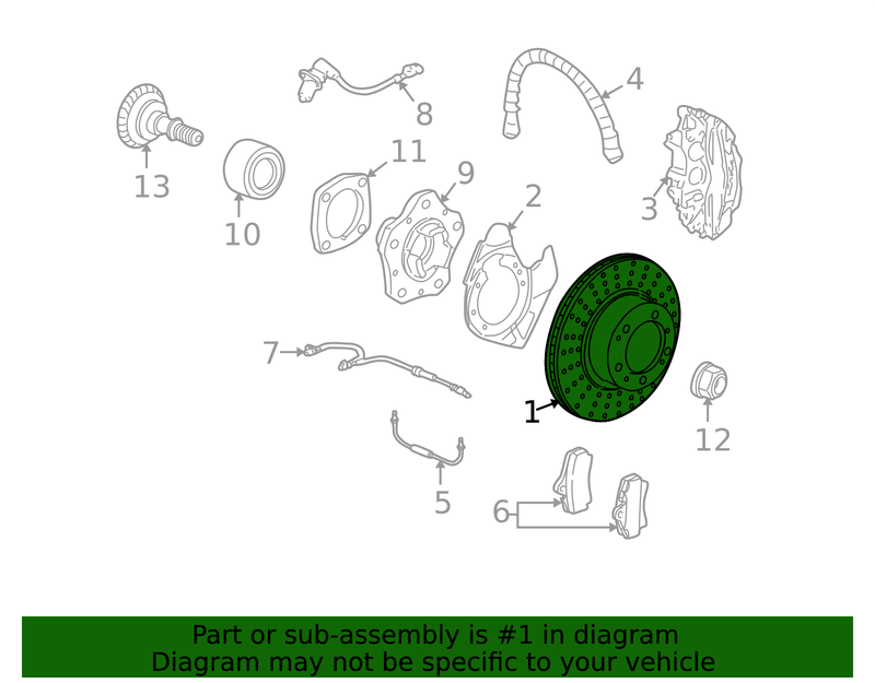 Genuine Porsche parts diagram