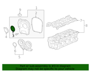 Genuine Porsche parts diagram
