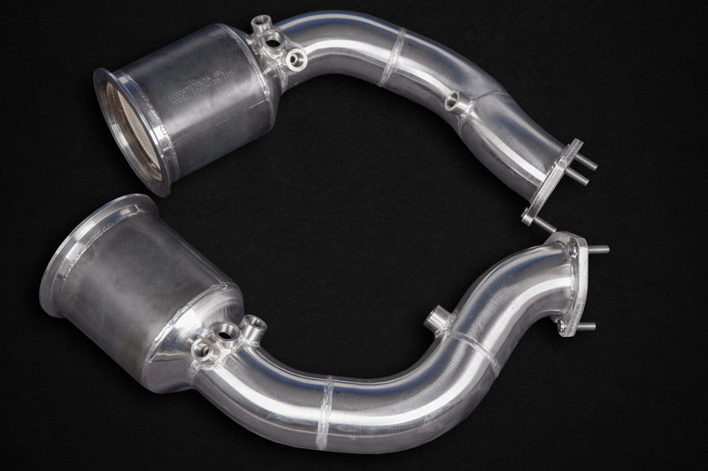 Capristo Set downpipes with 250 cells Sportcat for Audi RS Q8 - 02AU11903015