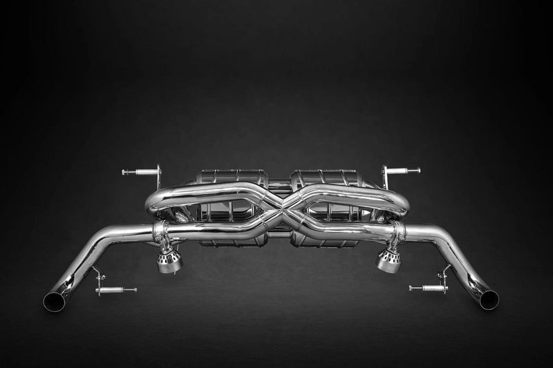 Capristo Valved Exhaust System Kit (With Catalytic Converters) for Audi R8 V10 Pre Facelift - 02AU00803014