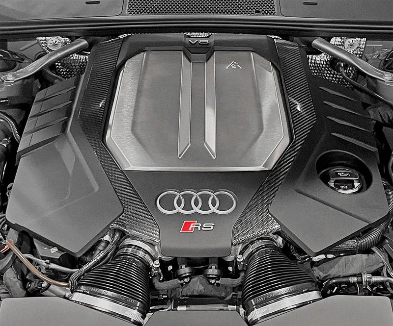 034Motorsport Carbon Fiber Engine Cover Trim, Audi C8 RS6/RS7