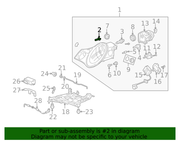 Genuine Porsche parts diagram