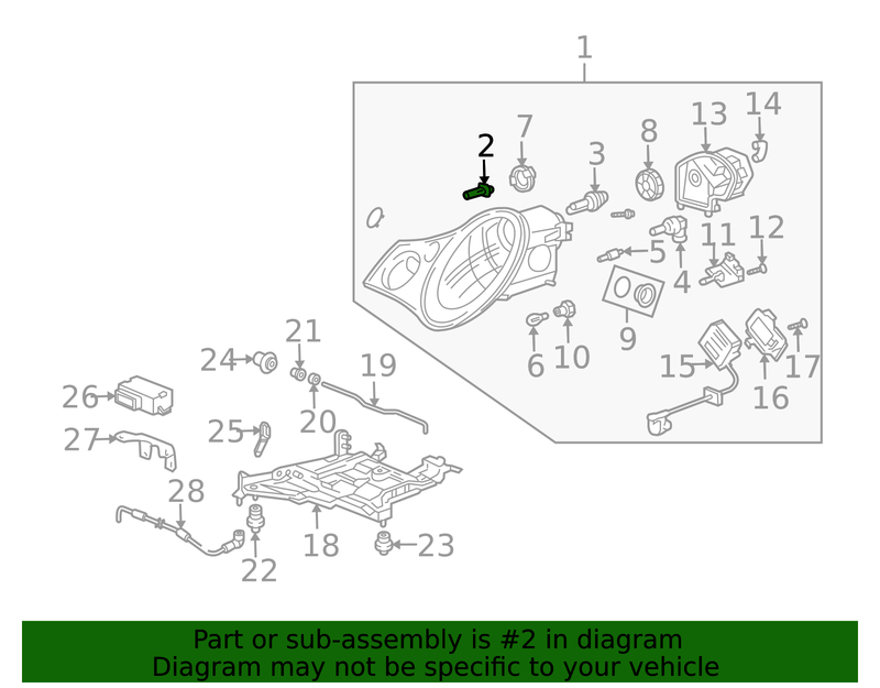 Genuine Porsche parts diagram