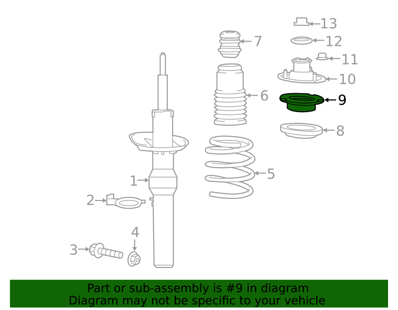 Genuine Porsche parts diagram