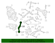 Genuine Porsche parts diagram