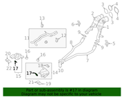 Genuine Porsche parts diagram