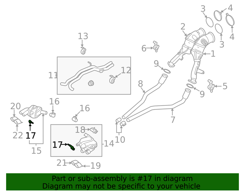 Genuine Porsche parts diagram