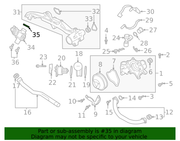Genuine Porsche parts diagram