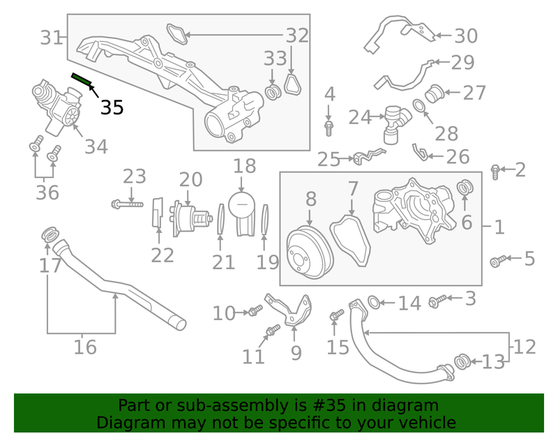 Genuine Porsche parts diagram