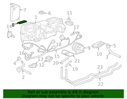 Genuine Porsche parts diagram