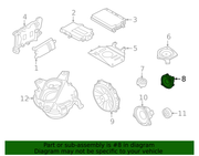 Genuine Porsche parts diagram