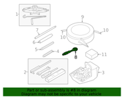 Genuine Porsche parts diagram