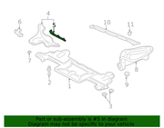Genuine Porsche parts diagram