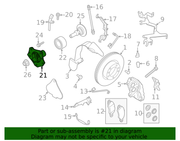 Genuine Porsche parts diagram
