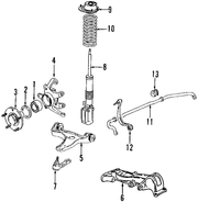 Genuine Porsche parts diagram