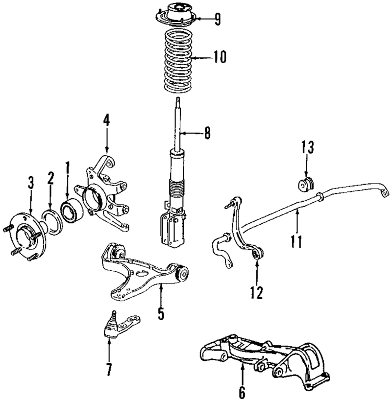 Genuine Porsche parts diagram