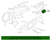 Genuine Porsche parts diagram